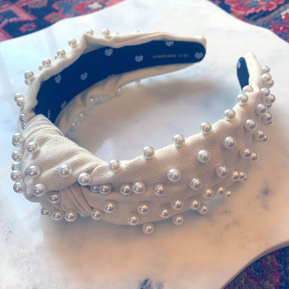 NWOT Lele Sadoughi Ivory Pearl Headband